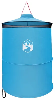 Image de Tente de toilettes pliable vidaXL avec corde de suspension, bleue, 97 x 126 cm