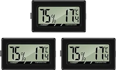 Produktbild von Mini LCD Digital Thermometer Hygrometer, Temperaturfeuchtigkeitstester Kühlschrank, Aquarium
