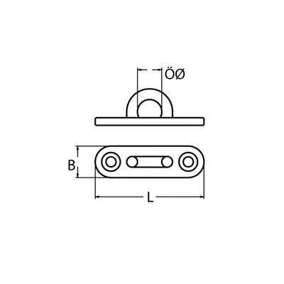 Produktbild von Decksplatte Oval, 100mm, Edelstahl A4