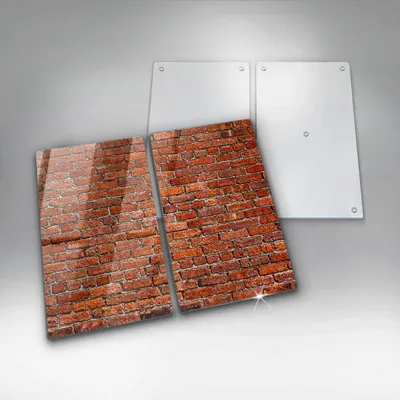 Produktbild von Glasschneideplatte - Herdabdeckplatte - 2x30x52 cm -Schneidebrett - Spritzschutz -Wandwandwand
