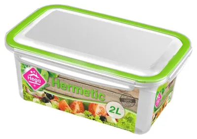 Produktbild von Frischhaltebehalter 2 Liter - transparent - Kunststoff - 24 x 15 x 10 cm - luftdicht verschlossen