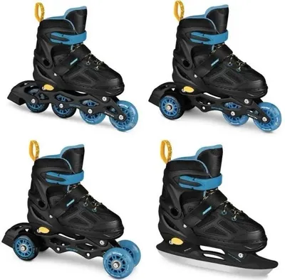 Immagine prodotto di Pattini a rotelle 4 in 1 taglie 34-37 - Spokey
