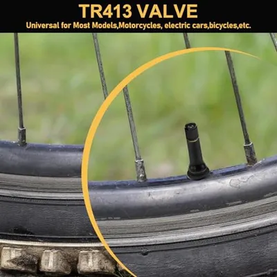 100 Stück Universelle Reifenventile - Snap-In Gummiventile für Autos und Motorräder