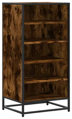 Zdjęcie produktu dla vidaXL Stojak na buty dąb wędzony 48x38x97,5 cm materiał drewnopochodny