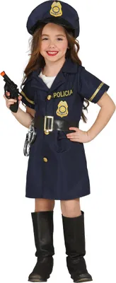 Immagine prodotto di Costume da poliziotta per bambina, taglia:128/134