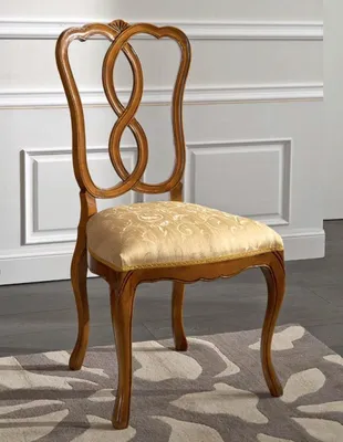 Immagine prodotto di Stuhl Holz Italienische Möbel Esszimmer Stühle Luxus Design Lehnstuhl Echtholz
