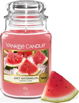 Produktbild von Yankee Candle Duftkerze im Glas (groß) | Juicy Watermelon | Kerze mit langer Bre