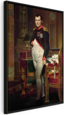 Produktbild von Italienischer Leinwand Leinwandbild - Napoleon Bonaparte (Jacques-Louis David) 80x120 cm Reproduktionen l-E-12200-b-a