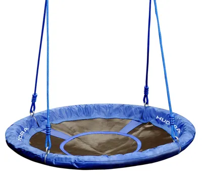 Immagine prodotto di Hudora 72126/01 Altalena nido 90 Ø cm rotonda blu/grigio M. 2016