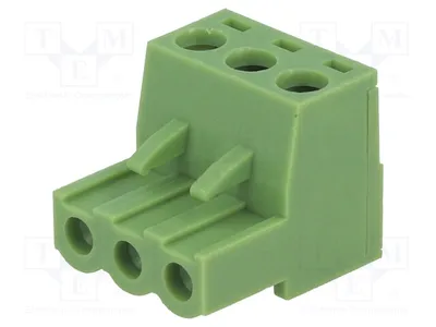Productafbeelding van 5x Schakelbare stekker met klemmen, rechte aansluiting: 3, 5,08 mm, 2,5 mm², XY2500F-B(5.08)-3P T