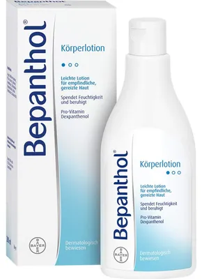 Produktbild von Körperlotion, Bayer, Bepanthol, Intensiv feuchtigkeitsspendende und reparierende Wirkung, 200ml