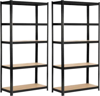 Obrázok produktu pre Akord Kovový Regál 10 Políc Čierny 80X40X180 Cm