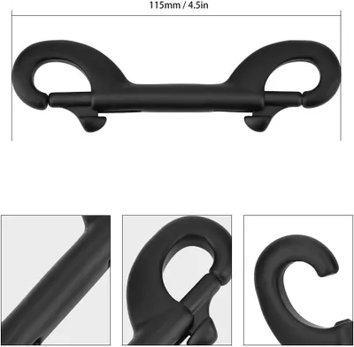 Produktbild von Taucherhaken, Taucherklemme, Doppelendhaken, Tauch-Doppelkopfhaken, Metall-Tauchhaken