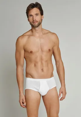Produktbild von SCHIESSER Original Classics sportslip (1-pack), Doppelripp met gulp, wit