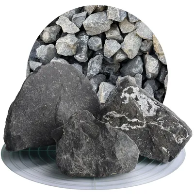 Produktbild von Schicker Mineral-Basalt Gabionensteine anthrazit 25 kg-60-120mm