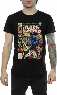 Image de Black Panther - T-shirt "Cover" pour homme BI1519 (M) (Noir)