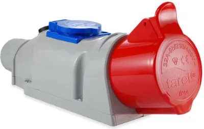 Zdjęcie produktu dla Zestaw stacjonarny z gniazdami 16A IP44 (3P+N+Z) Tarel