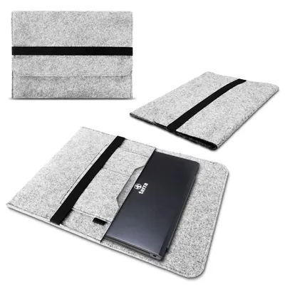 Produktbild von Sleeve Tasche Terra Mobile 1550 Hülle Cover Filz Schutzhülle Laptoptasche CaseNotebook Filz Farbe UC:Hell Grau