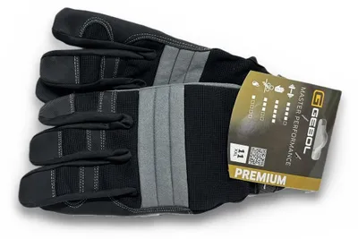 Imagen del producto de Guantes de protección para taller, marca Gebol Master Performance, talla 11 XXL, color negro, 1 par