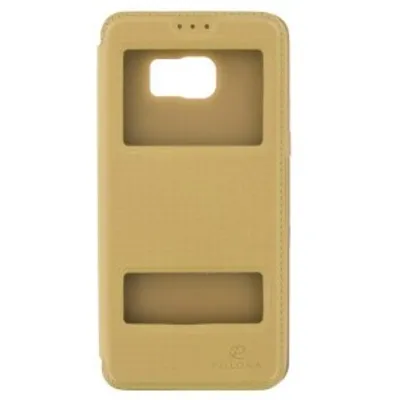 Produktbild von Flip Case Handyhülle für Samsung Galaxy S6 Edge Plus Gold