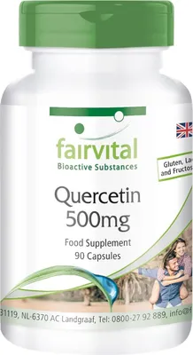 Obrázok produktu pre Doplnok stravy Fairvital Quercetin, 500 mg, 90 kapsúl