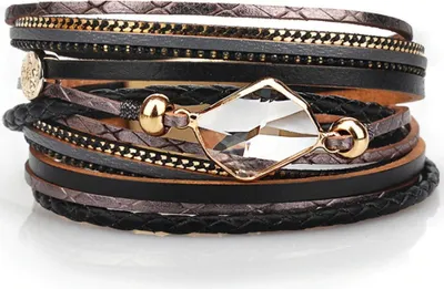 Produktbild von Schwarzes Armband TI-24076 für Damen KP24076