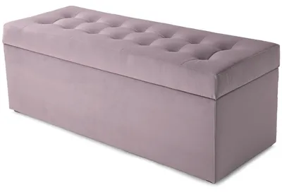 Obrázok produktu pre MG Design, taburetka s úložným priestorom, fialová, 45x120 cm - úložný priestor 140 litrov, nosnosť do 300 kg, jemná a lesklá, ľahko sa udržiava, vhodná do obývačky a predsiene