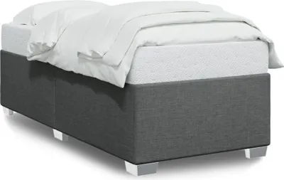 Immagine prodotto di vidaXL Struttura letto senza materasso grigio scuro 90x200 cm tessuto