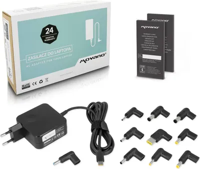 Immagine prodotto di Alimentatore USB-C 45W Universale + 10 spine per laptop
