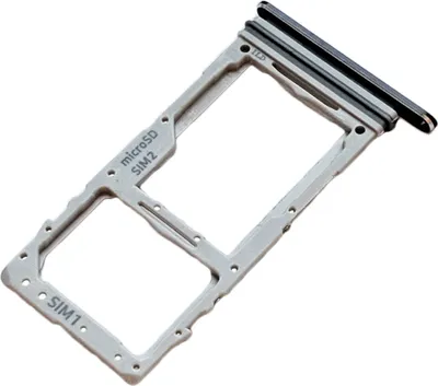 Produktbild von Simkartenhalter und micro-SD Card Fach für Samsung Galaxy S10 Lite (SM-G770F/DS), Original Ersatzteil, Schwarz
