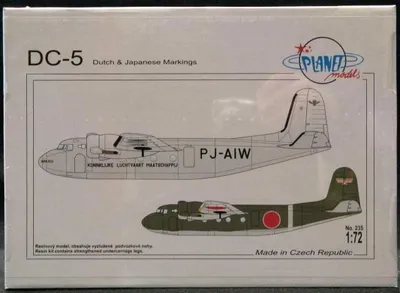 Produktbild von Planet Models Douglas DC-5  1:72 PLT235