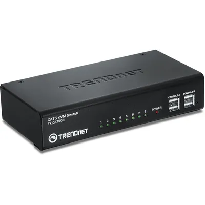Image de TrendNet TK-CAT508 TRENDnet KVM 8-port CAT5 Switch