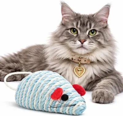 Zdjęcie produktu dla TRIXIE Sisal Mouse XXL, Kot, Sizal, Do drapania, 100 mm