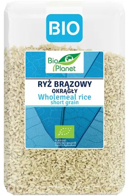 RYŻ BRĄZOWY OKRĄGŁY BIO 2 kg - BIO PLANET