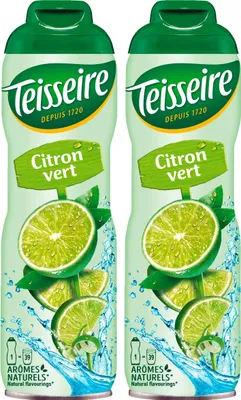 Produktbild von Teisseire Getränke-Sirup Lime/Limette 600ml - Intensiv im Geschmack (2er Pack)