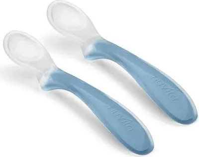 Obrázek produktu pro Nuvita set 2ks silikonových lžiček, Pastel blue