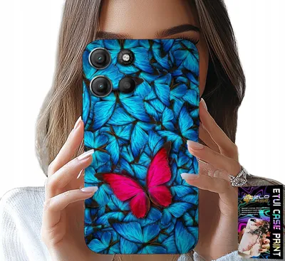 Zdjęcie produktu dla Etui Do Motorola Edge 60 5G - Niebieskie Motylki, Motyl, Kobiece Wzory