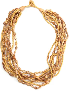 Produktbild von Kurze Kette Liane mehrreihig mit kleinen Muscheln von collezione alessandro