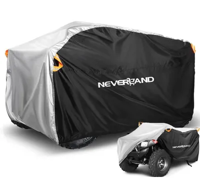 Image de Housse de protection pour quad, imperméable et résistante, taille XL, 210 x 120 x 115 cm. Protection contre toutes les intempéries, sac de rangement inclus