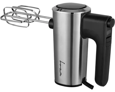 Immagine prodotto di Frullatore a mano FRAM FHM-4006DSS, 400W, 6 velocità + turbo, Acciaio inox