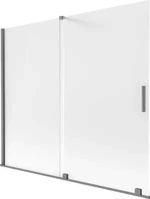 Immagine prodotto di Mexen Velar paravento per vasca da bagno a 2 ante scorrevoli 180 x 150 cm, brina, gun metal - 896-180-000-31-95