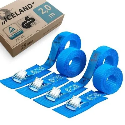 Zdjęcie produktu dla Pasy mocujące do transportu 4 szt 2M poliester 25MM 250KG