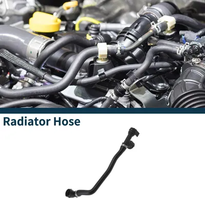 Image de Durite De Radiateur Durite De Chauffage No.17128602651 Pour Bmw 530I 2017-2020 2.0L Essence Tuyau De Refroidisement En Caoutchouc Noir 1 Pc