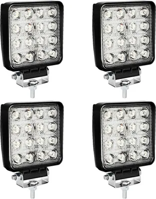 Produktbild von EINFEBEN LED Arbeitsscheinwerfer Zusatzscheinwerfer 12V 24V LED Scheinwerfer Traktor Arbeitslicht für Offroad, SUV, ATV Rückfahrscheinwerfer IP67 (48W, 4 Stück)
