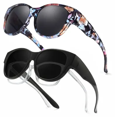 Produktbild von Solidchoice – Set aus 2 polarisierten Sonnenbrillen für Damen mit UV400-Schutz