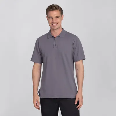 Produktbild von Herren Poloshirt, graphit, Größe S : S : graphit : 96% Baumwolle 4% Elasthan