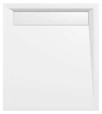 Zdjęcie produktu dla Wanny Polysan - Brodzik prysznicowy VARESA z pokrywą, 900x800 mm, biały 71606