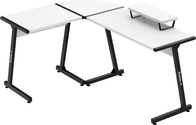 Produktbild von Eckschreibtisch – Schreibtisch, Computertisch – Homeoffice, Büro – Umkehrbar montierbar – 147 x 112 cm – Weiß
