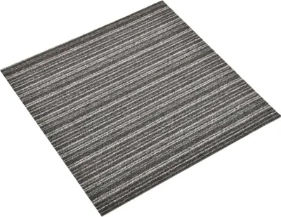 Produktbild von vidaXL Teppichfliesen 20 Stk. 5 m² 50x50 cm Gestreift Anthrazit