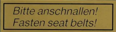 Produktbild von Hinweisschild - Bitte anschnallen - 308001 - Gr. 9cm x 2,5cm